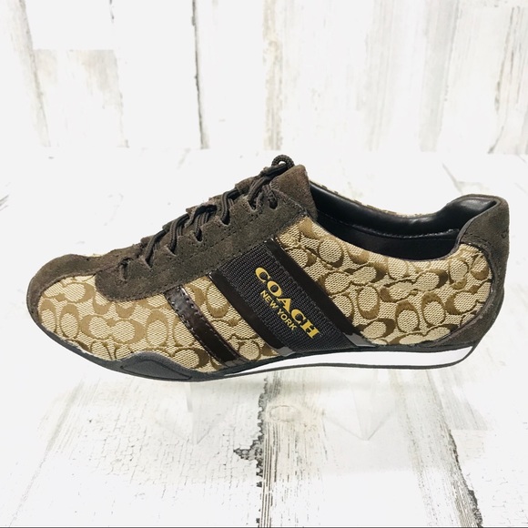 Coach Shoes - Coach Remonna Brown Lace Up Sneakers
